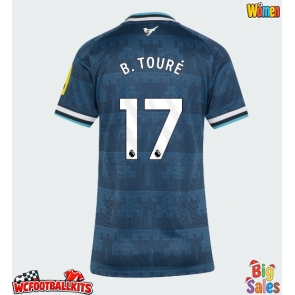 Newcastle United Bazoumana Toure #17 Replica Away Stadium Shirt for Women 2026-27 Short Sleeve